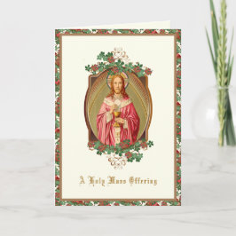 Tarjeta Santa Misa Ofrecida por Sus Intenciones