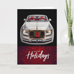 Tarjeta Santa-Mobile Felices Fiestas Navideñas Personaliza