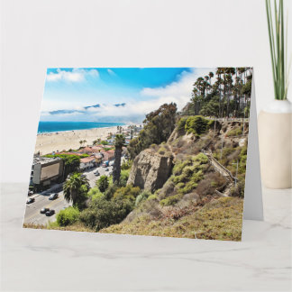 Tarjeta SANTA MONICA CLIFFS Jumbo Greeting Card