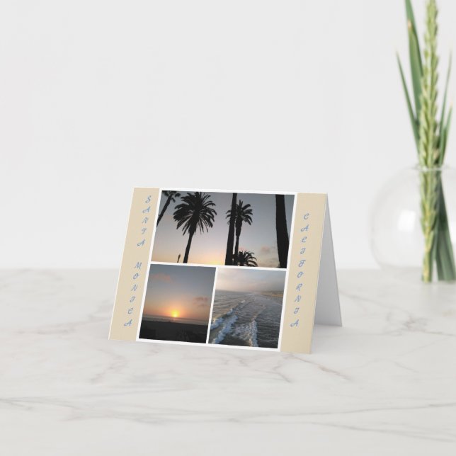 Tarjeta Santa Mónica Notecard (Anverso)