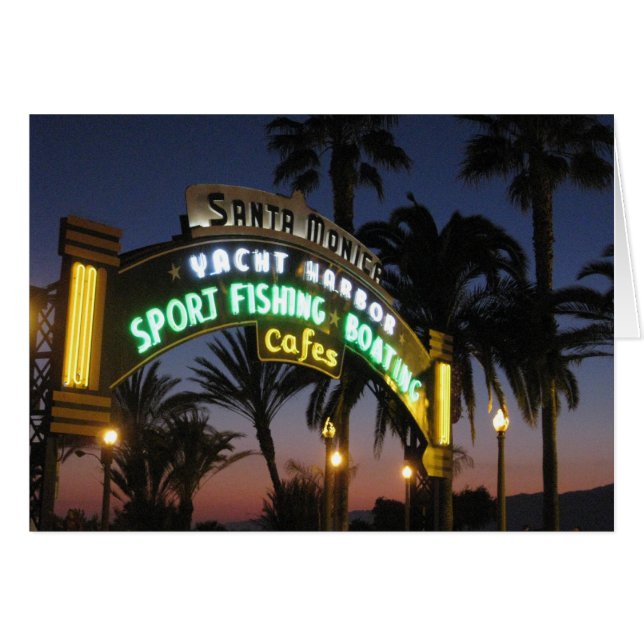 Tarjeta Santa Monica Pier (Anverso (Horizontal))
