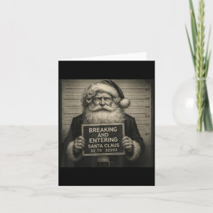 Tarjeta Santa Navideño Vintage – Taza Retro de Santa Claus