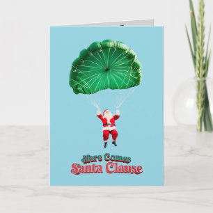 Tarjeta Santa Parachute
