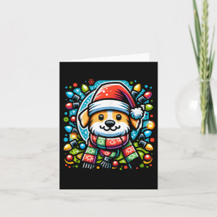 Tarjeta Santa Paws Cute Navidades Diseño Perro para Animal