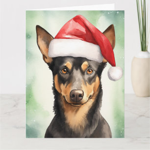 Tarjeta Santa Paws, Navidades australianos del perro Kelpi