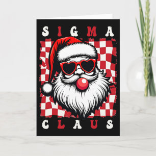 Tarjeta Santa Rizz Genial Feliz Rizzmas Chistes Sigma Navi