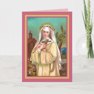 Tarjeta Santa Rosa de Lima de Noche (M 024)