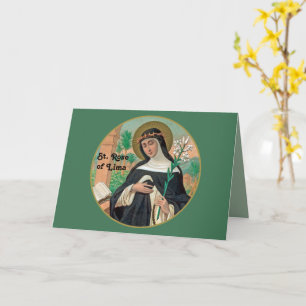 Tarjeta Santa Rosa de Lima (detalle; K 48)