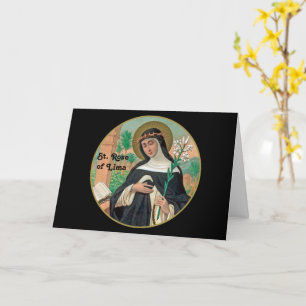 Tarjeta Santa Rosa de Lima (detalle; K 48)
