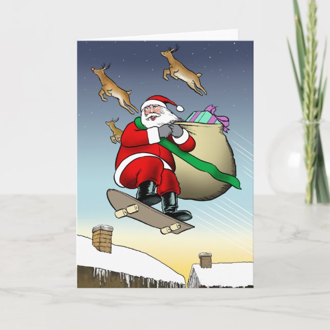 Tarjeta Santa Skateboard (Anverso)