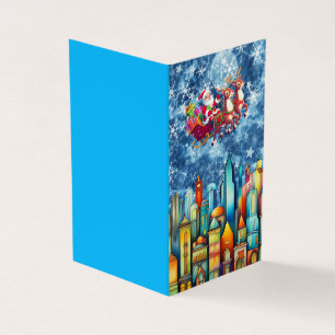 TARJETA SANTA SOBRE LA CIUDAD