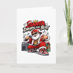 Tarjeta Santa Suelta El Ritmo Christmas Hip Hop
