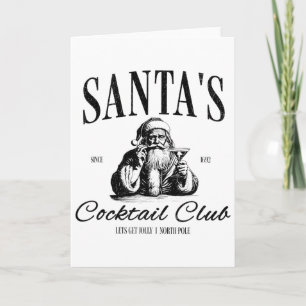 Tarjeta Santa Tail Club Navidad Espresso Martini Sucio M