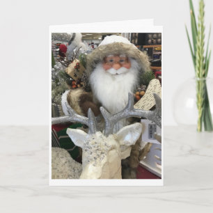 TARJETA SANTA TE DICE "FELIZ NAVIDAD"