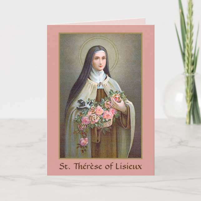 Tarjeta Santa Teresa de Lisieux la Flor Pequeña (BJE 01) (Anverso)