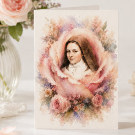 Tarjeta Santa Teresa de Lisieux "Todo es Gracia"
