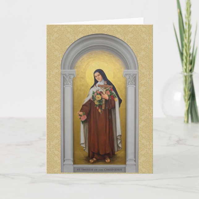 Tarjeta Santa Teresa del Niño Jesús Lisieux (Anverso)