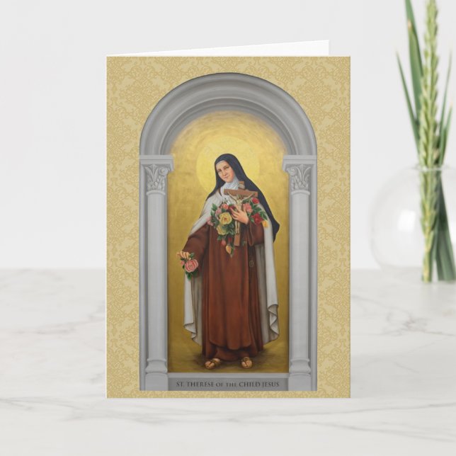 Tarjeta Santa Teresa del Niño Jesús Lisieux (Anverso)
