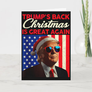 Tarjeta Santa Trump Baile Haz Navidad Grande Otra Vez Feo 