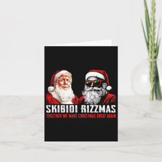 Tarjeta Santa Trump Skibidi Rizzmas hace de los Navidades