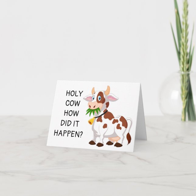TARJETA SANTA VACA ERES UN ADOLESCENTE CUMPLEAÑOS "13" (Anverso)