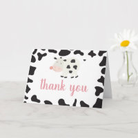 Santa Vaca Estoy Una Daisy de Gingham Rosa Gracias