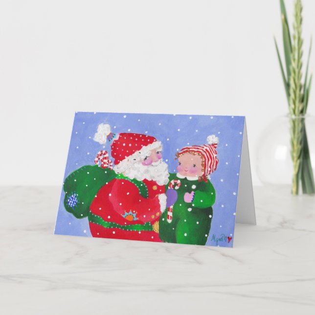 Tarjeta Santa y Child (Anverso)