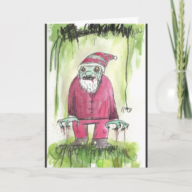 Tarjeta Santa Zombie (Anverso)