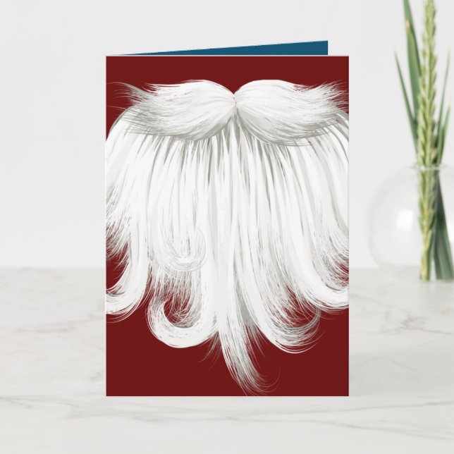 Tarjeta Santa's Beard red and blue sapphire holiday (Anverso)