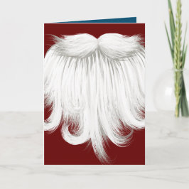 Tarjeta Santa's Beard red and blue sapphire holiday