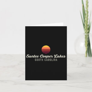 Tarjeta Santee Cooper Lakes Carolina del Sur Pesca por sor