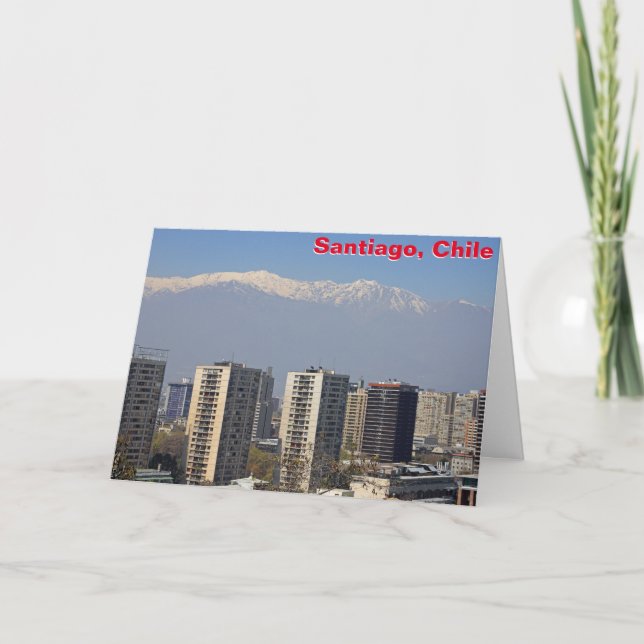 Tarjeta Santiago, Chile (Anverso)