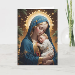 Tarjeta Santísima Virgen María Tradicional Católica