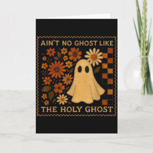 Tarjeta Santo Espíritu Divertido Otoño Floral Retro Fe Cri
