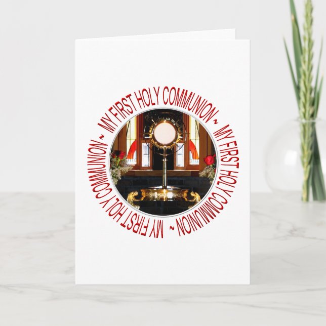 TARJETA SANTO EUCARISTA - COMUNICACIÓN SANTA (Anverso)