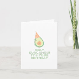 Tarjeta Santo Guacamole, es tu carta de cumpleaños