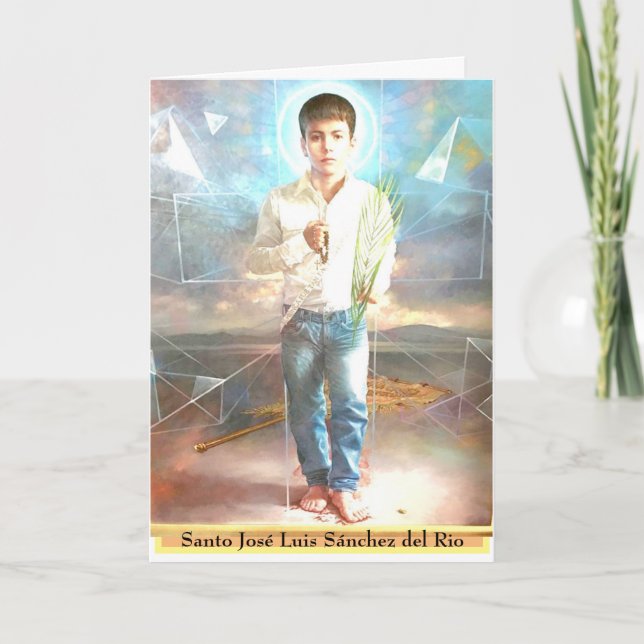 Tarjeta Santo José Luis Sánchez del Río (Anverso)