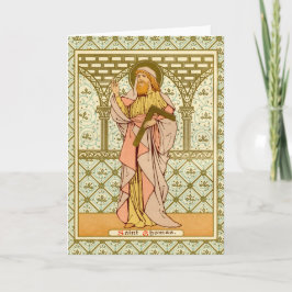 Tarjeta Santo Tomás del Apóstol (RLS 18) Saludo en blanco