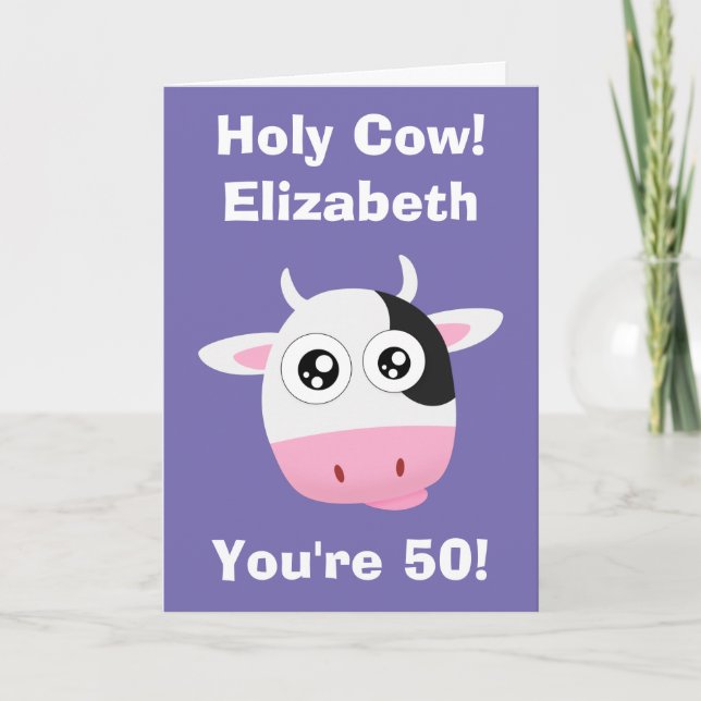 Tarjeta ¡Santo Vaca! (Anverso)