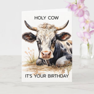 Tarjeta ¡Santo Vaca es tu cumpleaños!