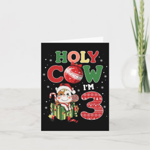 Tarjeta Santo Vaca, soy el niño de cumpleaños 3.ª crianza 