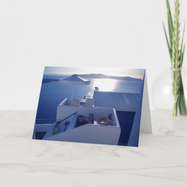 Tarjeta Santorini Greetingcard (Anverso)