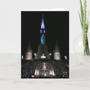 Tarjeta Santuario de Nuestra Señora de Lourdes, Francia -