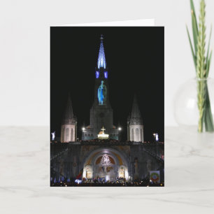 Tarjeta Santuario de Nuestra Señora de Lourdes, Francia -