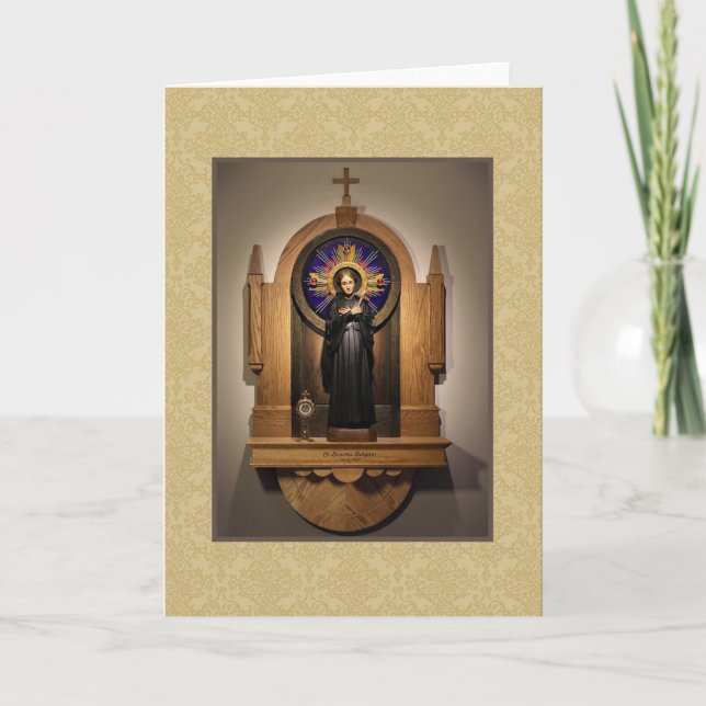 Tarjeta Santuario St. Gemma Galgani, Kenosha, WI (Anverso)