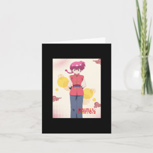 Tarjeta Saotome Ranma Rank 12 Anime Retro Estética Sticke