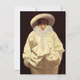 Tarjeta Sarah Bernhardt como Pierrot