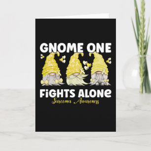 Tarjeta Sarcoma Cancer Awareness Yellow Gnome