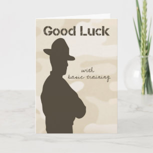Tarjeta Sargento de taladro Silhouette con Camuflage Buena