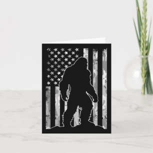 Tarjeta Sasquatch Bandera De Eeuu Patriotic Bigfoot 4 De J